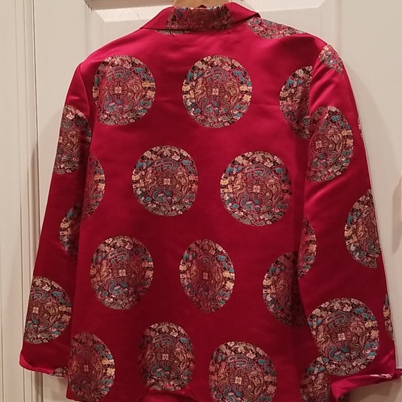 COPY - VINTAGE 70's/80's Chinese Brocade Silk Jacket - Picture 2 of 13